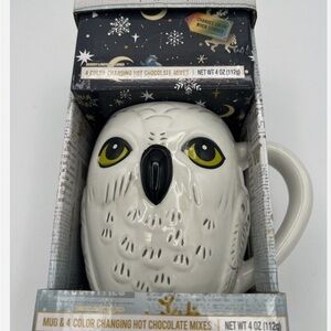 HARRY POTTER OWL HEDWIG CERAMIC NOVELTY MUG 4 Color Changing Hot Chocolate Mixes